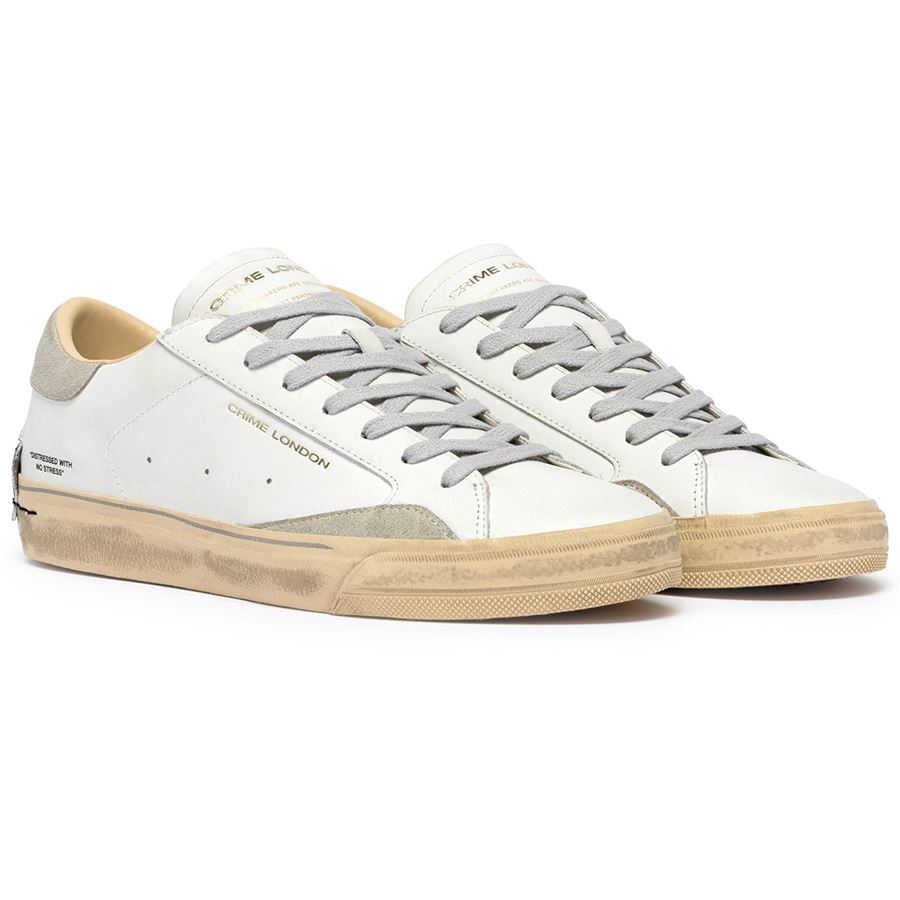 Distressed 2.0 Light Grey sneakers da uomo Crime London | 19053PP810